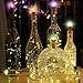 7 Color Flashing Wine Bottle Lights, M.C.Works Premium String Lights, 16 LEDs Battery Operated Cork Stopper Light for Bottles DIY Mood Lights Decor, 55 In.(Pack of 6)