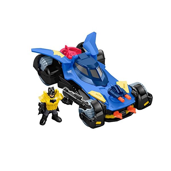 Imaginext-DHT64-Batmobile-Batman-Car-with-Dart-Launcher-Shields-and-Rotating-Cannons-with-Batman-Figure-Suitable-From-3-Year-Old Imaginext DHT64 Batmobile, Batman Car with Dart Launcher, Shields and Rotating Cannons with Batman Figure, Suitable From…