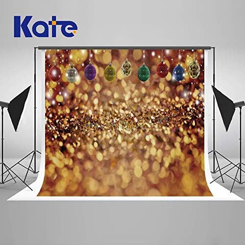 Amazon Com Kate 7 5ft Christmas Backdrop With Christmas Balls