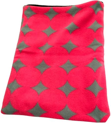The Kozy Kritter Pink with Gray Diamond Shape Fleece Seamless Snuggle Sack