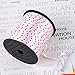 Coobey 300 Yards Curling Ribbon Heart Balloon Ribbons Roll Crimps Ribbon for Valentine's Day Party Festival, Balloon Gift Wrapping, Art Craft, 5mm (White)