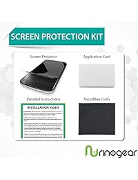 RinoGear - Protector de pantalla para Apple Watch (4 unidades, 1.654 in, Nike+, Serie 3, 2, 1) [protección activa] Sport Flexible HD Crystal Clear Antiburbujas