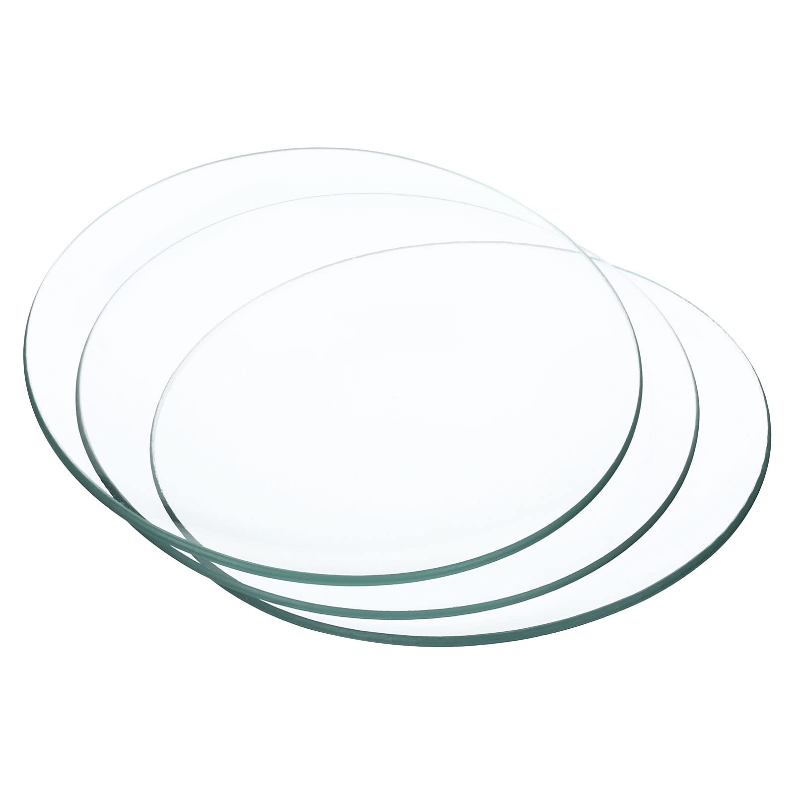 PATIKIL 100 mm Diameter Watch Glass, 3 Packs Beaker Cover Smooth Edges Chamfered Arc for Laboratory, Transparent
