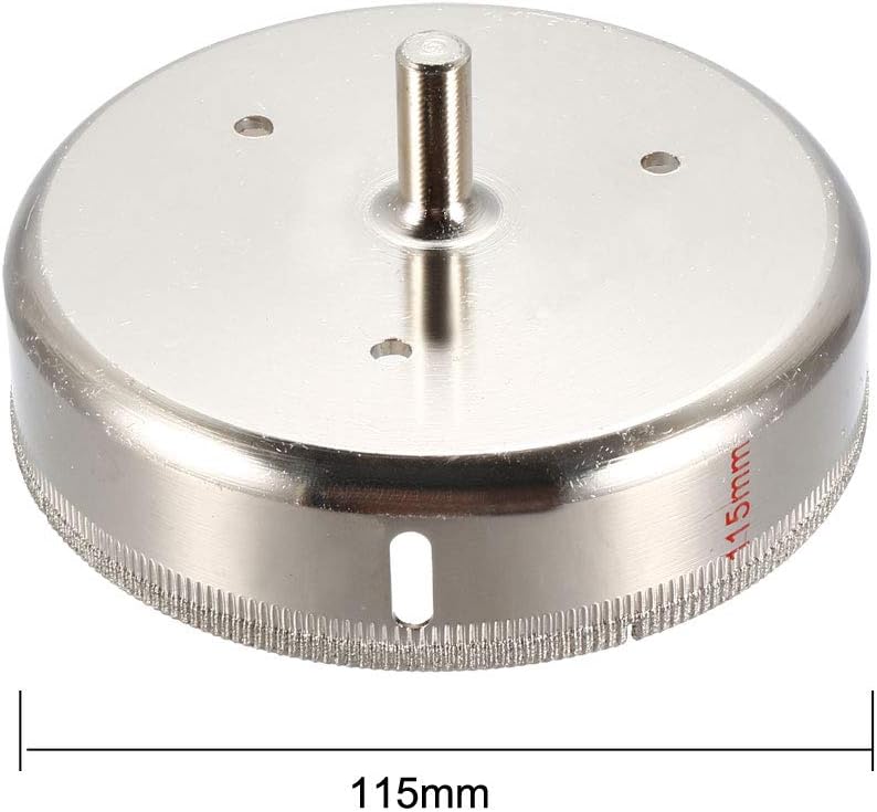 Sourcingmap 115mm Diamond Coated Glass Hole Saw Drill Bits for Ceramic Tile Marble Rock Porcelain Bottles Pots Brick - Image 3