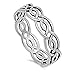 Wicca Weave Celtic Ring Sterling Silver 925 (Sizes 4-15)