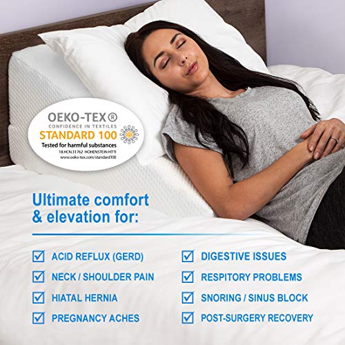 Luxelift Support Therapy Bed Wedge Pillow Multipurpose Adjustable
