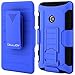 NOKIA Lumia 521 Case, CellJoy® [Future Armor] (Cobalt Blue) Nokia 521 Hybrid Cases Full Body Dual Protective Cover [Heavy Duty] Kickstand Case »» Shock-proof «« [Belt Clip Holster Combo] - Robot Case