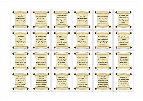 Sticker-Bible Verse Scrolls (Pk/12) Paperback – March 1, 2013