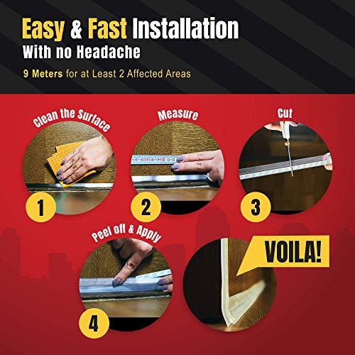 Sealer Hero Door Seal Strip 45mm Width 9m (29.5 Ft) Silicone