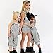 Baby Girls Camisole Black and White Vertical Striped Harem Pants Romper Onesie (1-2years)