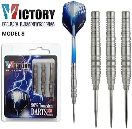 Blue Lightning Model 8 (M8) 90% Tungsten Steel Tip Darts by Victory Darts