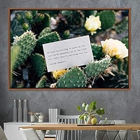 signwin Framed Canvas Wall Art Pressed Quotes 3D...
