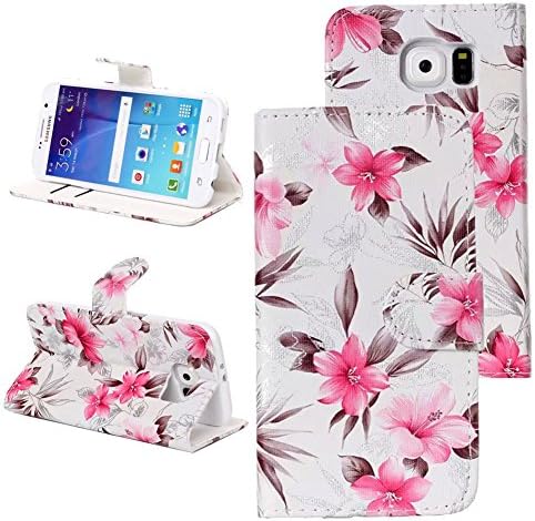 Juzi Samsung Galaxy S6 Case, Wallet Type PU Leather Flip Case Cover Magnetic Closure Stand Kickstand for Galaxy S6 G920