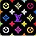 Louis Vuitton Pins Luggage Art Jewelry Women Speedy Backpack Graffiti Patterned Button Badge Fashion Set Logo Black