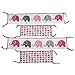 Bacati - Elephants Pink/Grey 10-Piece Nursery in a Bag Girls Crib Baby Bedding Set with Bumper Pad