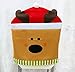 Homecube Chair Back Cover, Christmas Snowman Santa Claus and Santa Deer Chair Back Covers for Dining Room Home Holiday Party, Family Composition,Set of 3