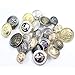 14 Piece Antiqued Bronze Metal Blazer Button Set - Crown Lion- for Blazer, Suits, Sport Coat, Uniform, Jacket 15mm 21mm
