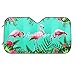 Flamingos Car Windshield Sun Shade Universal Fit Car Sunshade-Keep Your Vehicle Cool. UV Sun and Heat Reflector