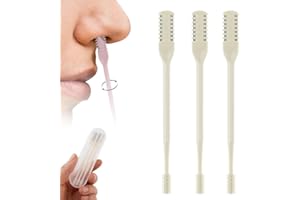 YAWOTA 2-in-1 Nasal Hair Cutter, 2024 New Double-Sided Nose Hair Removal Tool, 360° Rotating Nose Hair Trimmer, Portable Hair Removal Tool, Nose Hair Clippers for Men and Women (Yellow, 3pc)