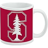 Graphics & More Stanford University Primary Logo Ceramic Coffee Mug, Novelty Gift Mugs for Coffee, Tea and Hot Drinks, 11oz, White