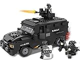 Cille Police Swat Explosion-proof Vehicles Building Blocks Construction Set 423 Pieces