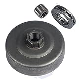 HIPA Clutch Drum + Sproket Rim 3/8-7 + Sprocket Bearing for STIHL 044 066 MS660 Chainsaw