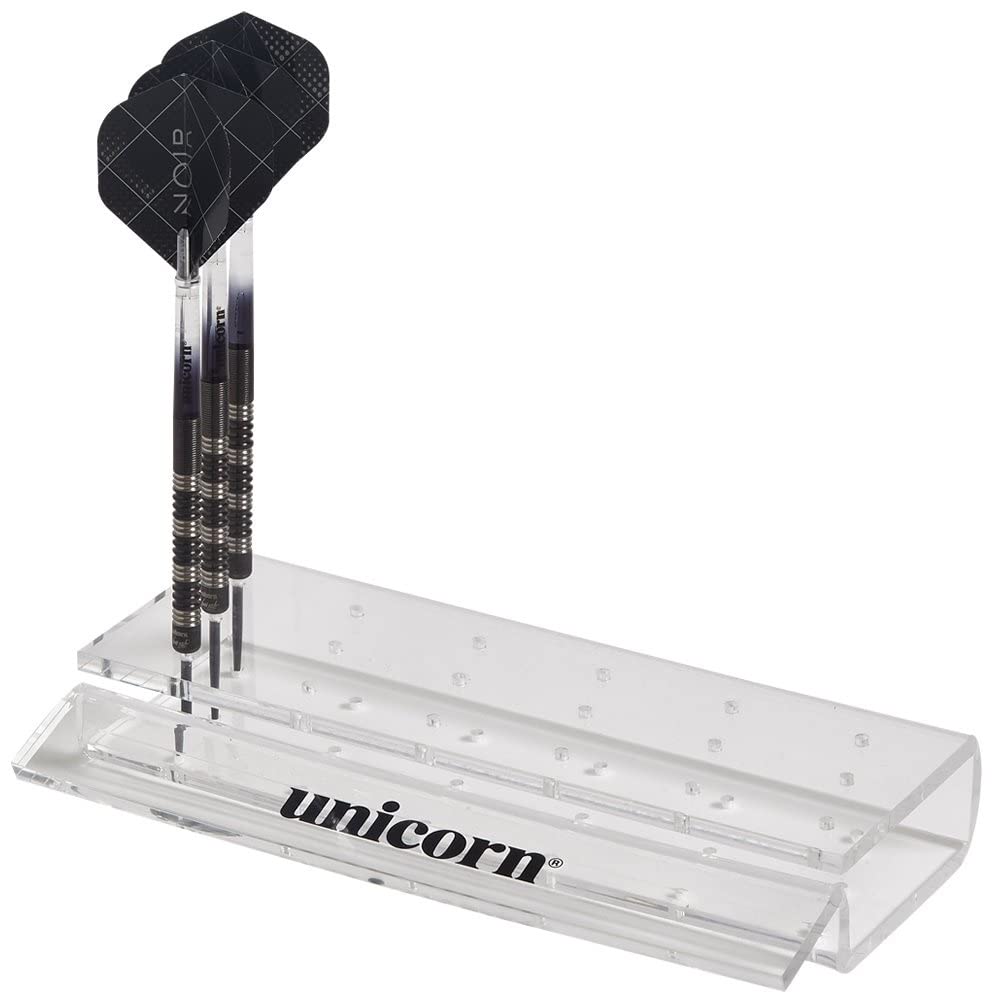 Unicorn Darts Stand | Clear Acrylic Dart Station | Holds & Displays 6 Sets of Darts