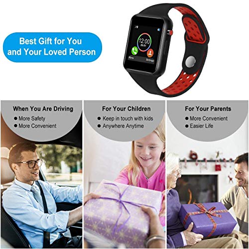 Smart Watches for Android Phones, IOQSOF Touchscreen Bluetooth Smart Watch with Camera for Men Women