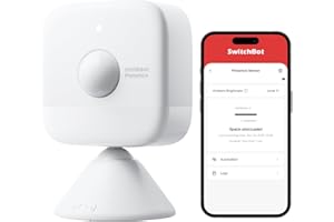 SwitchBot Smart mmWave Radar Motion Sensor, Bluetooth Presence Sensor with Dynamic Detection & Zone Positioning, Works with A