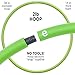 Empower Weighted Hula Hoop for Women, Weighted Fitness Hoop for Exercise, Cardio, Dance, Fat Burning, 2lb