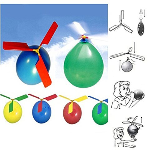Balloon Helicopter, Balloon Airplane Aircraft Traditional Classic Children\'s Day Gift Party Favor Stocking Stuffer or Birthday Gift Kids Toy, 24 PCS