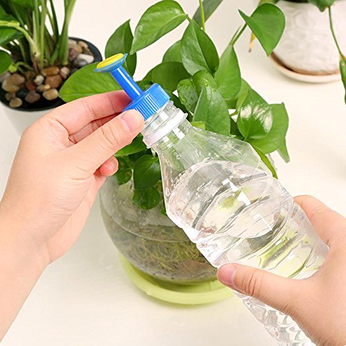 IYSHOUGONG 16 Pcs Portable Bottle Cap Sprinkler PVC Plastic Watering Caliber Little Nozzle Sprinkler Head Mist Nozzle for Plants Vegetables Gardening