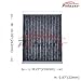 POTAUTO MAP 1023C (CF11174) Activated Carbon Car Cabin Air Filter Replacement for FORD FUSION, LINCOLN MKZ, MERCURY MILAN