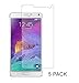 eTECH Collection 5 Pack of Anti-Glare Matted Finishing Screen Protectors for Samsung Galaxy Note 4 / Note IV / N910 AT&T, T-Mobile, Sprint, Verizon -- Free Shipping From USA