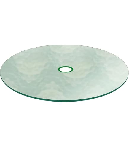 Audio-Visual Direct Tempered Glass Patio Table Top with Rounded Edge (36