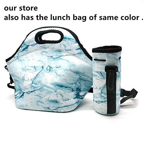 Orchidtent Protable Neoprene Insulated Water Drink Bottle Cooler Carrier Cover Sleeve Tote Bag Pouch Holder Strap for Kid Children Women MEN Biker Travel Cycling Climbing Sports (BLUE)