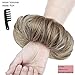 Messy Bun Hair Piece Thick Updo Scrunchies Hair Extensions Ponytail Hair Accessories Light Brown&Ash Blondethumb 4