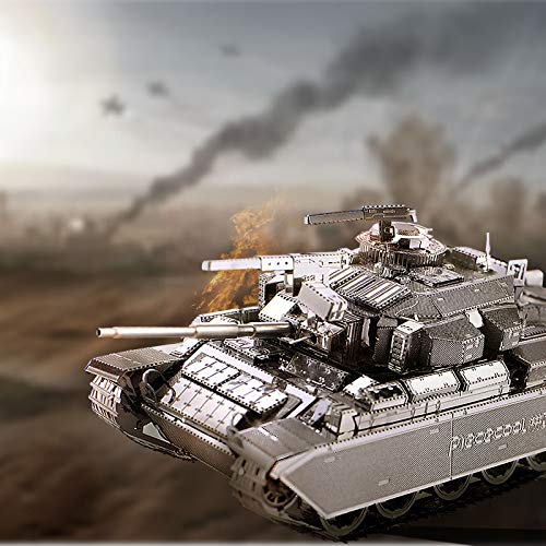 Piececool 3D Puzzles for Adults Metal Tank Model Kits-Centurion Afv Tank DIY 3D Metal Model Building Blocks Brain Teaser Puzzle, Great Birthday Gifts-172 Pcs