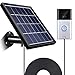 SATINIOR Solar Panel Compatible with Ring Video Doorbell 1, Waterproof Charge Continuously, 5 V/ 3.5 W (Max) Output, Includes Secure Wall Mount, 3.6 M/12 ft Power Cable (No Include Camera)