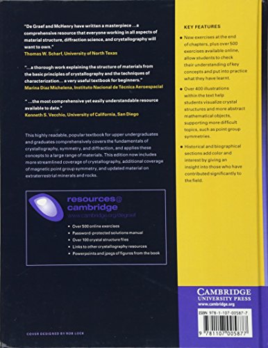 Structure of Materials: An Introduction to Crystallography, Diffraction and Symmetry - //medicalbooks.filipinodoctors.org