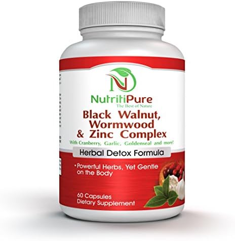 Effective Intestinal Cleanse with Black Walnut Hull, Wormwood, Zinc Complex Made with Black Walnut Hull, Wormwood & Other Premium Quality Herbs