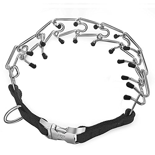 Buy Pit Bull German Shepherd Prong Training Collar, Stainless Steel with Silver Plating, Quick