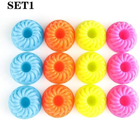 1 Set 3 package Pumpkin Round Shape 3D Cake Cup Silicone 36pcs Muffin Cupcake Mold Doughnuts Pans Baking Tools For Bakeware