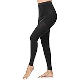 Ailaka Medical Compression Pantyhose for Women, 20-30mmHg Graduated Support Stockings, Footless Waist High Compression Leggings Hose Tights for Edema, Varicose Veins, Swelling(Black,3X-Large)