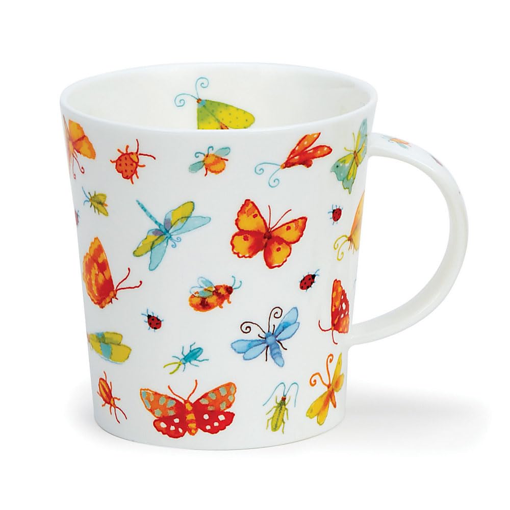 Dunoon Lommond Mug 0.32 Litre Fine Bone China Wings 'n' Things (Red)