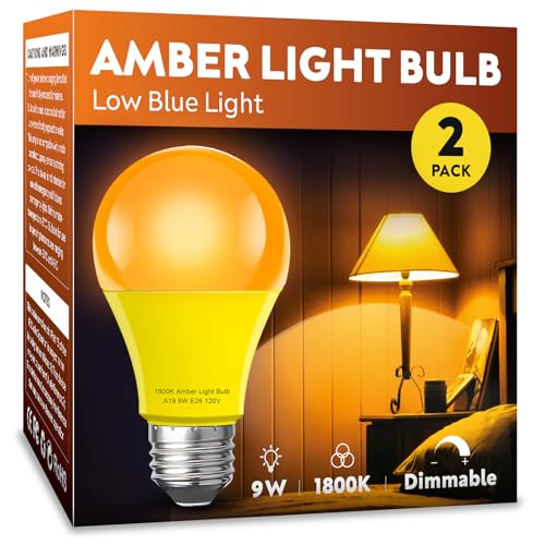 mfxmf A19 9W 1800K Warm Light Bulb