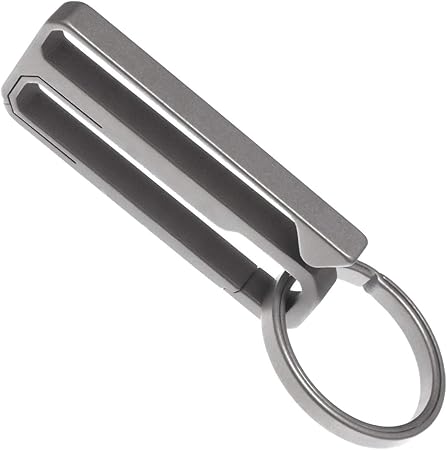 Amazon Beaton Japan チタン カラビナ キーホルダー ベルトクリップ キーリング 付き キーチェーン カラビナ 長さ45 幅17mm キーリング 直径25mm ベルト吊り下げ タイプ キーケース キーホルダー 車 バイク