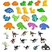 Ccfoud Sand Kit, Dinosaur Sandbox Sand, Sand Box Kit Includes 20 Shaping Molds,12 Dino Figures, 2 lbs Sand and Sand Tray