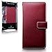 iPhone 7 Plus Case - Terrapin iPhone 7 Plus Wallet - Beautiful Floral Women's Case Folio Flip - Card Slots - Money Pocket - Wristlet - Red with Cute Floral Interior