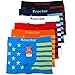 Mens 6pk Seamless Athletic Spandex Compression Sports Workout Boxer Brief Underwear Shorts OS Stars & Stripes
